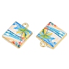 Printed Alloy Pendants AL-CBA49CA-01B-2