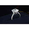 Brass Crystal Rhinestone Finger Rings for Women WGCDF56-03-2