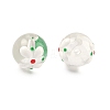 Transparent Glass Enamel Beads GLAA-P078-01A-07-2