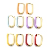 Oval Brass Hoop Earrings EJEW-D314-03G-4