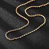 304 Stainless Steel Rope Chain Necklaces NJEW-E026-09G-3