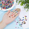 900Pcs 15 Colors Opaque Resin Beads RESI-PA0001-12-3