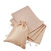 Burlap Packing Pouches Drawstring Bags ABAG-BC0001-04-2