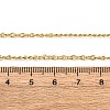 Brass Textured Twisted Chain Necklaces MAK-L045-05G-5