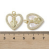 Brass Micro Pave Cubic Zirconia Pendants KK-G485-19D-G-3
