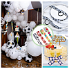 20M 4 Styles Polyester Sport Ball Print Grosgrain Ribbons OCOR-PH0003-97-6
