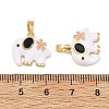 Brass Enamel Pendants KK-T001-04G-A-3