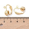 SHEGRACE Brass Clip-on Earring Findings XGR0066G-53G-3