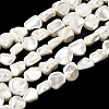 Electroplated Shell Pearl Beads Strands BSHE-B008-06C-1