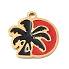 304 Stainless Steel Enamel Charms FIND-I068-02G-02-1