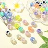 Two Tone Plating Acrylic Beads MACR-CJC0004-26-5