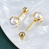 Round Plastic Imitation Pearl Ear Fake Plugs EJEW-H105-18G-2