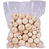 Round Unfinished Wood Beads WOOD-PH0004-02-NF-7