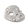 Valentine's Day Brass Pendants KK-G481-16P-2