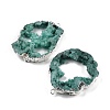 Dyed Nuggets Natural Druzy Geode Agate Big Pendants G-M287-08-S-2