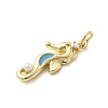 Brass Micro Pave Cubic Zirconia Pendants KK-A278-04G-02-2
