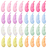 32Pcs 8 Colors Electroplated Plastic Pendants DIY-PH0031-90-1