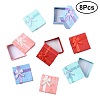 8Pcs 4 Colors Valentines Day Presents Packages Cardboard Ring Boxes CBOX-FS0001-07-3