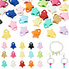 30Pcs 15 Colors Baking Paint Opaque Acrylic Beads ACRP-TA0001-05-1