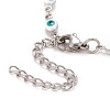 Enamel Horse Eye Link Chains Bracelet BJEW-P271-05P-03-3