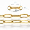 Brass Paperclip Chains CHC-S008-001A-G-6