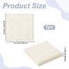 9-Slot Microfiber Ring Organizer Display Stands ODIS-WH0050-15C-02-2