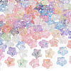 100Pcs UV Plating Transparent Acrylic Beads OACR-TA0005-08-2