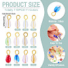 110Pcs 11 Colors Glass Pendants PALLOY-TAC0298-4
