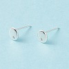 201 Stainless Steel Stud Earring Findings STAS-P308-09A-S-2