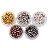 5 Box Iron Round Spacer Beads IFIN-X0001-01-B-1