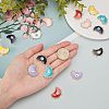 SUPERFINDINGS 16Pcs 8 Colors Eco-Friendly Alloy Enamel Pendants ENAM-FH0001-11-NR-3