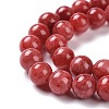 Natural Persian Jade Beads Strands X-G-D434-8mm-08-4