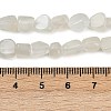 Natural White Moonstone Nuggets Beads Strands G-J335-45-6