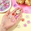 120Pcs 6 Colors Acrylic Bead Caps OACR-YW0002-32-4