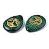 Synthetic Malachite Pendants G-T122-71G-4