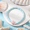 Flat Round Handmade Polymer Clay Heishi Beaded Stretch Bracelets BJEW-JB11711-02-1