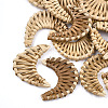 Handmade Reed Cane/Rattan Woven Beads X-WOVE-T005-23A-1