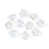 Electroplate Transparent Glass Beads Strands EGLA-N055-03A-12-2