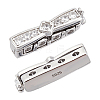 2pcs 925 Sterling Silver Rhinestone Clasps FIND-PH0020-99-7