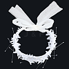 Alloy with Plastic Imitation Pearl Mesh Headpiece Cap AJEW-WH20054-127-7
