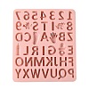 Number & Letter Cake DIY Food Grade Silicone Mold DIY-K075-09-2