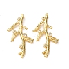 Brass Pave Cubic Zirconia Pendants KK-A271-01A-G-1