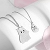 Halloween Alloy Ghost Pendant Couple Necklace Sets for Unisex WGE9DE0-01-3