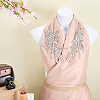 Flower Resin Rhinestone Decorative Corsages for Clothing Accessories PATC-WH0021-064C-4