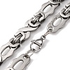 201 Stainless Steel Byzantine Chain Necklace NJEW-F222-35P-2