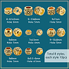 80Pcs 8 Styles Tibetan Style Zinc Alloy European Beads FIND-PH0021-13B-2