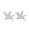 Brass Micro Pave Clear Cubic Zirconia Charms CU-CBAC675-04P-1