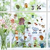 8 Sheets 8 Styles Animal PVC Waterproof Wall Stickers DIY-WH0345-092-5