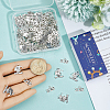 100Pcs 2 Styles Alloy Pendants FIND-SC0021-89AS-3