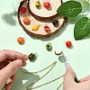 12Pcs 12 Styles Brass Acrylic Pendants OACR-CJ0002-68-5